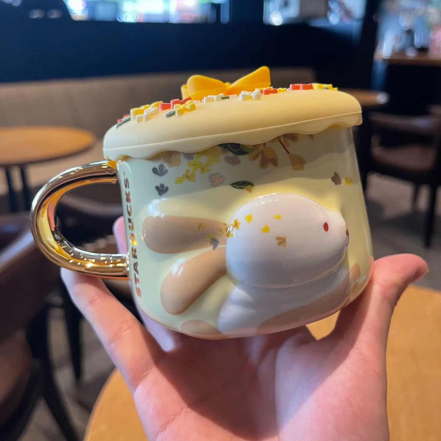 Starbucks 12oz Ceramic Coffee Cup Mug with Playful Squirrel Decoration and  Tray from Dhgate Mugs - price 10.41
