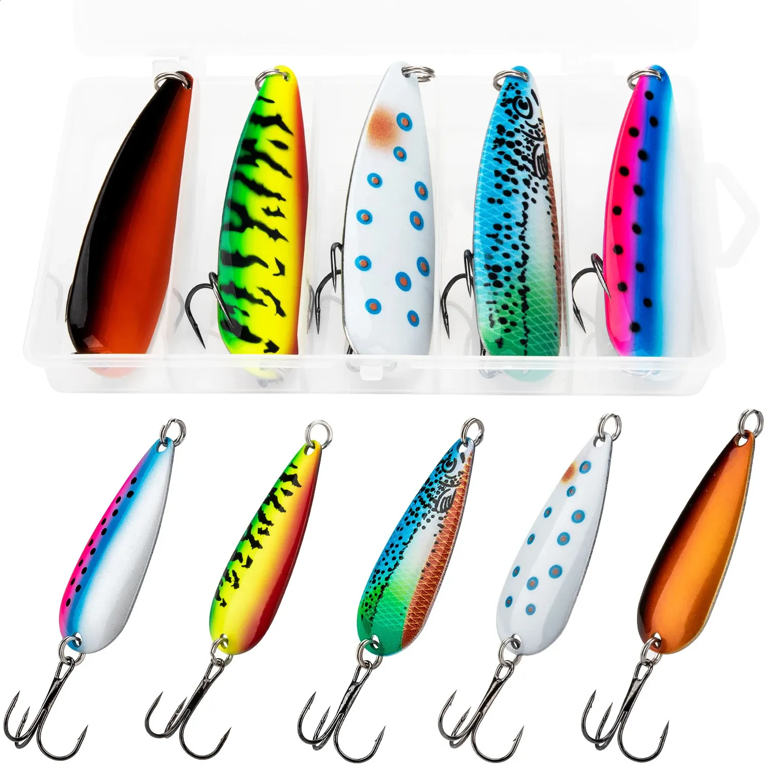 THKFISH Sequin Hard Pike Lure Set Up   5 Metal... 