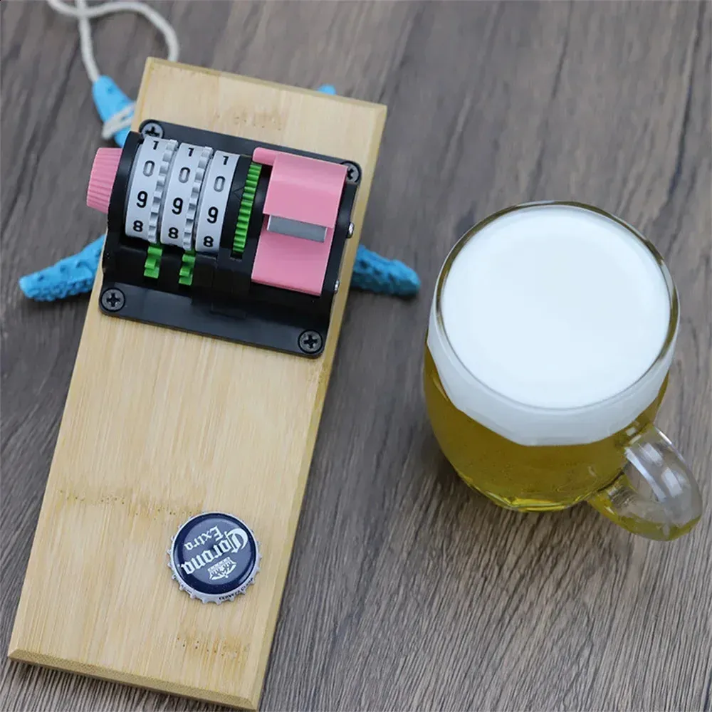 Apribottiglie in Legno di Bambù Personalizzato, Forma Rotonda, da Parete, con Magnete per Frigorifero, Decorazione, Apribottiglie per Birra