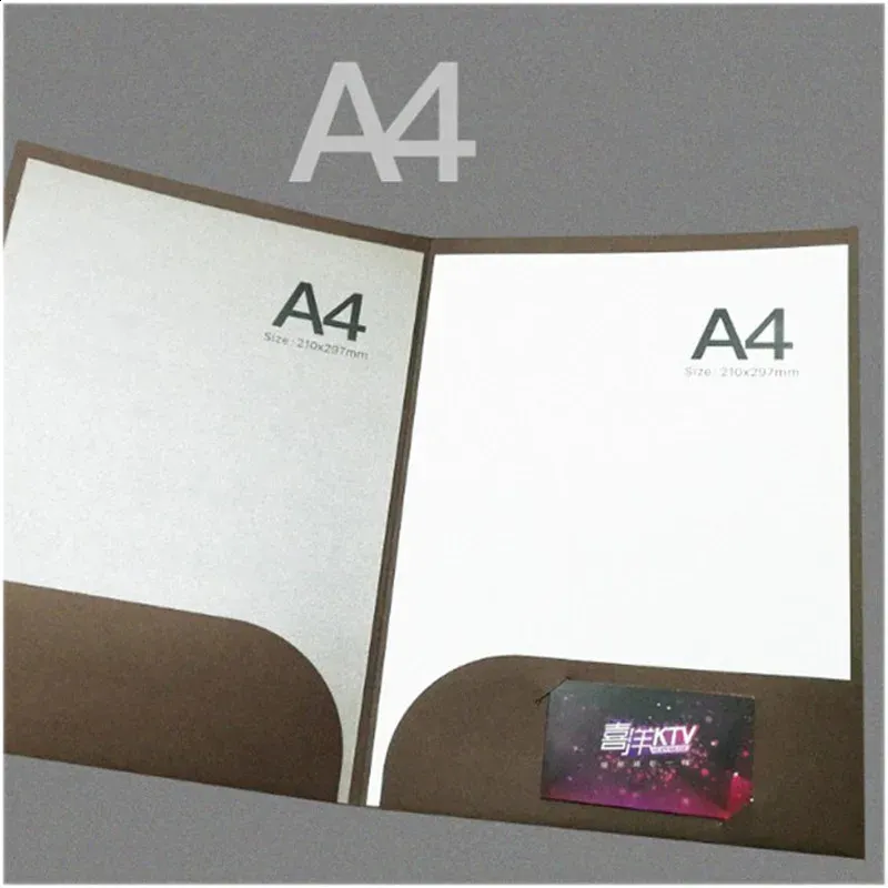 Office Supplies Folders, 10 Pack Kraft Paper File Folders, A4 Letter ...