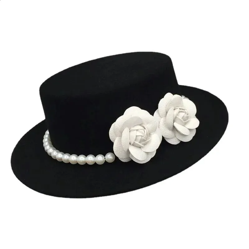 French Black Wide Brim Top Hat For Women Elegant... From  display picture 3