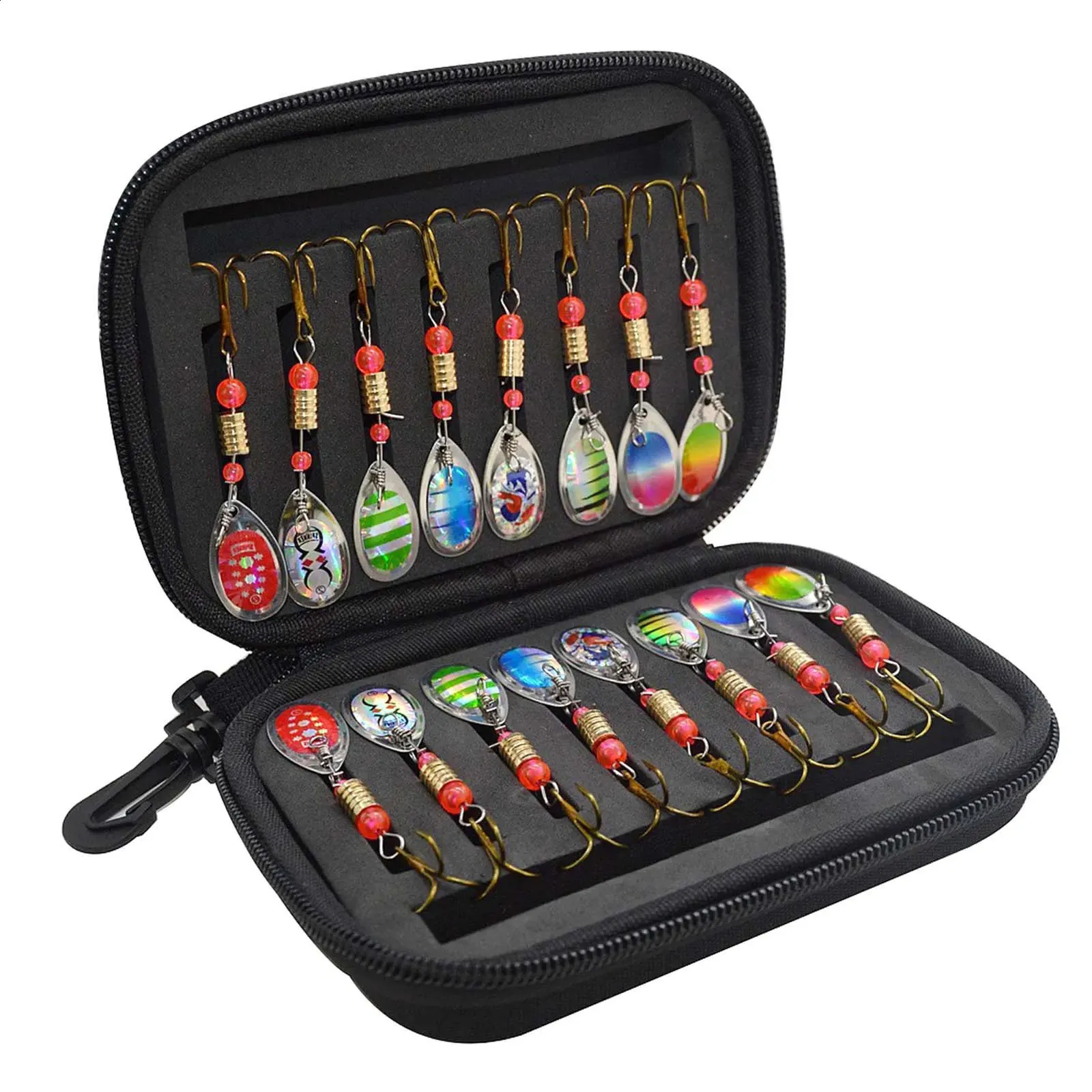 Fly Fishing Lure Spinner Kit   Spoon Baits With... 