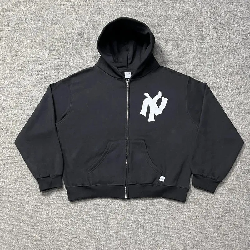 Akimbo Fleece Zip Hoodie, Cotton Blend Streetwear Men | DHgate