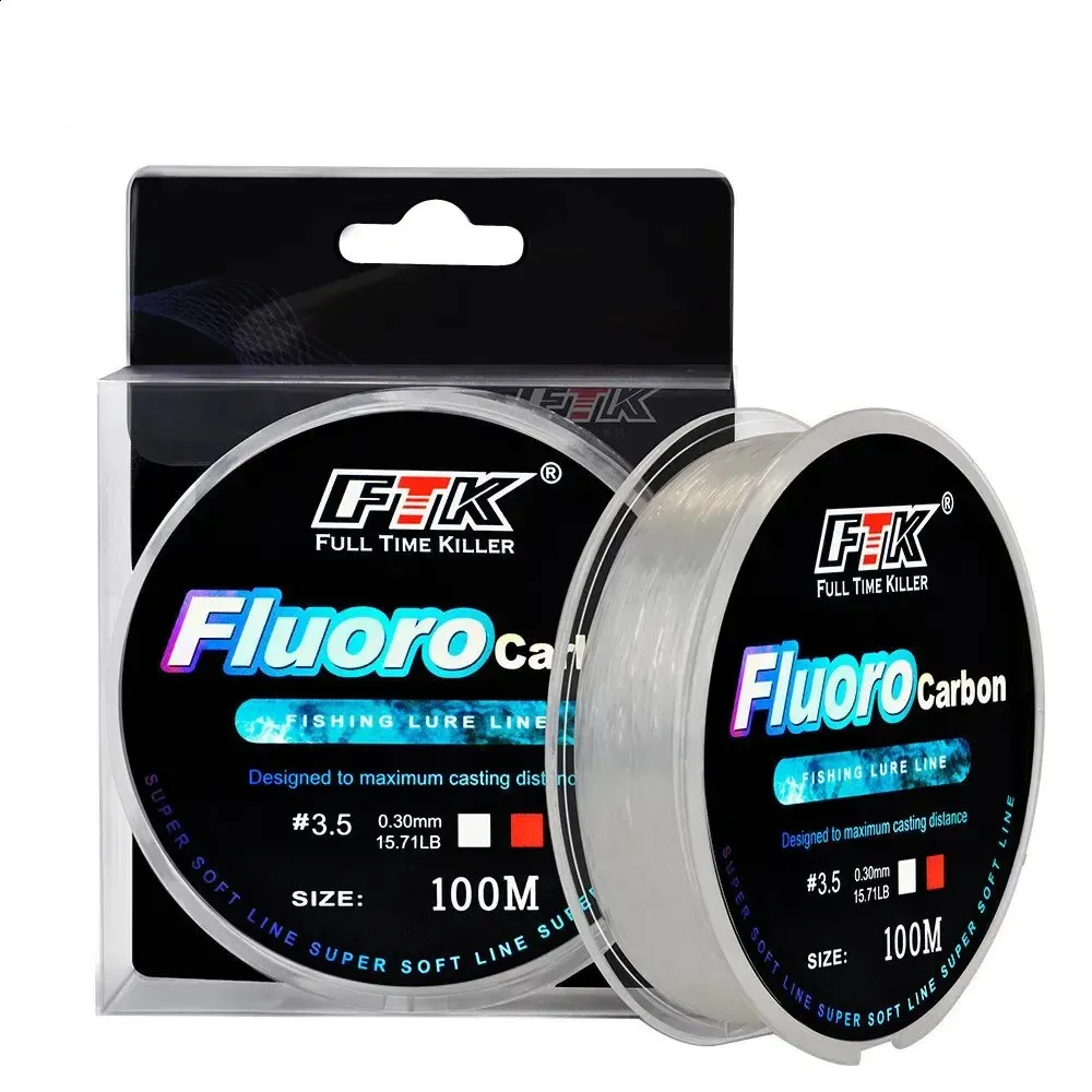 Wild Sea 100m Fluorocarbon Fishing Line   Carbon... 