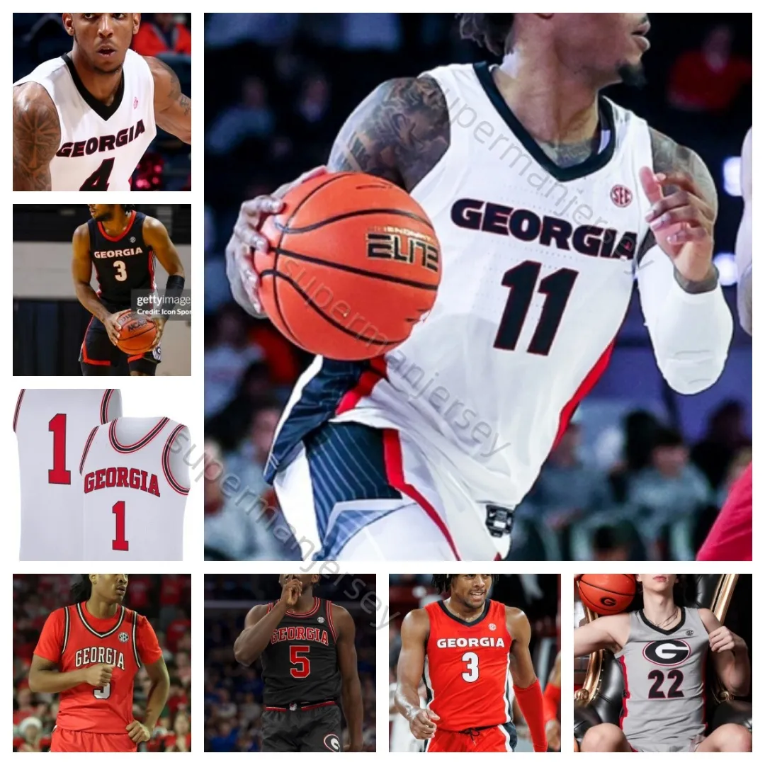 2025 NCAA Georgia Basketball College basketball jersey s-3xl Justin Abson Blue Cain Somto Cyril Silas Demary Savo Drezgic RJ Godfrey 10