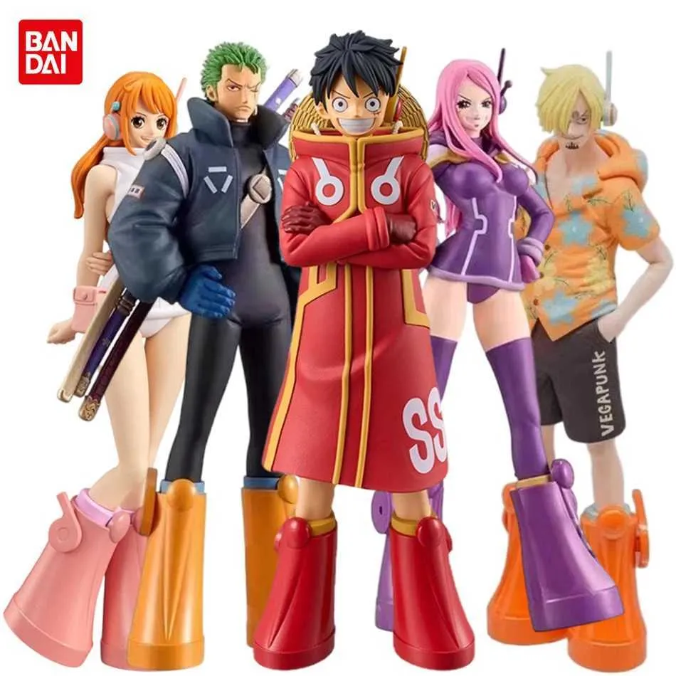 17 cm One Piece Anime Figure Luffy Zoro Chopper Nami PVC ABS