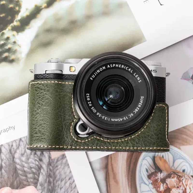 Canon M200 Leather Camera Case Bag Grip Strap Hard For Canon Eos