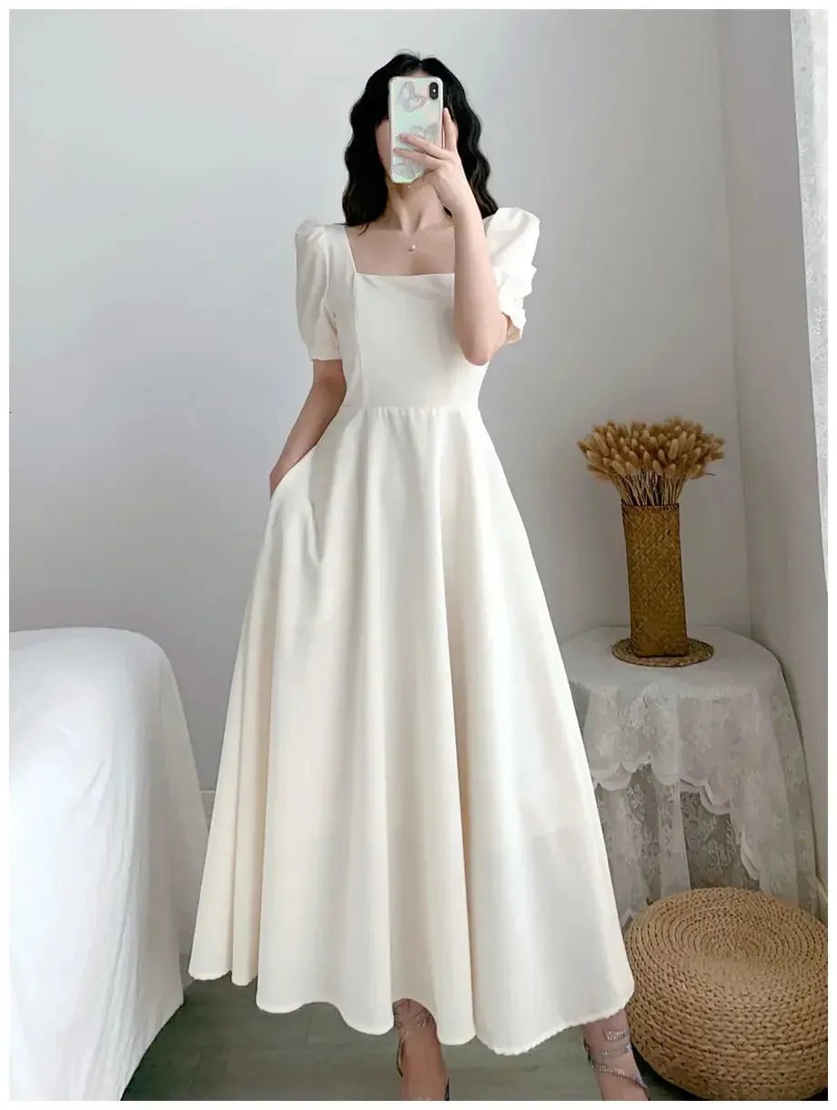 Korean Womens Dress: Lightweight White Summer Dress... From Qiyuan05, $9.16  In Bulk | DHgate.Com