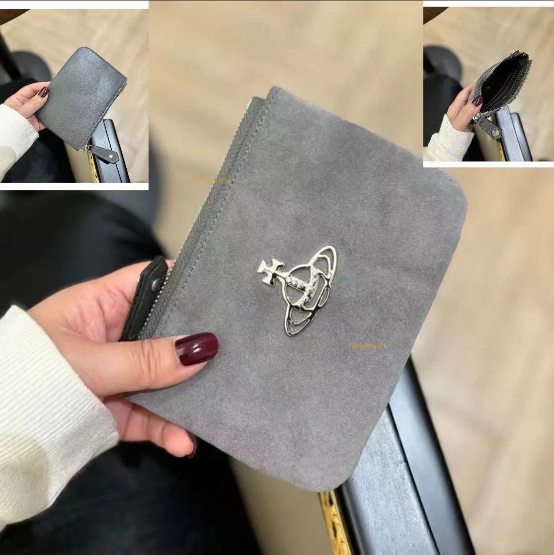 TOP Designer bag Wallet Luxury Fashion Westwood Bag Saturn Holders Brand Wallets Large Capacity Leather vivvinen westwood Business Card Bag