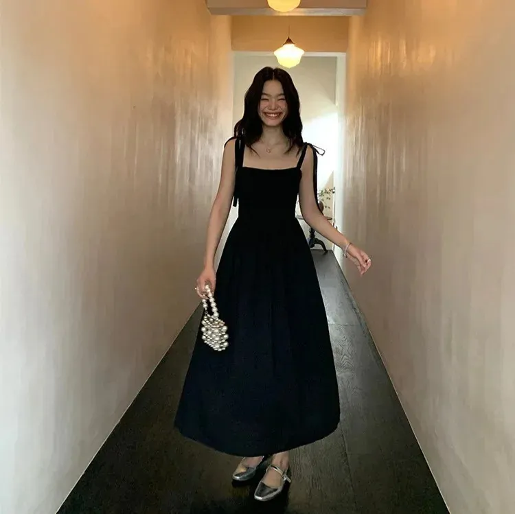 black chiffon sleeveless dress S Black Halter V-Neck Chiffon Bridesmaid Maxi Dress Floor Length Formal Gown