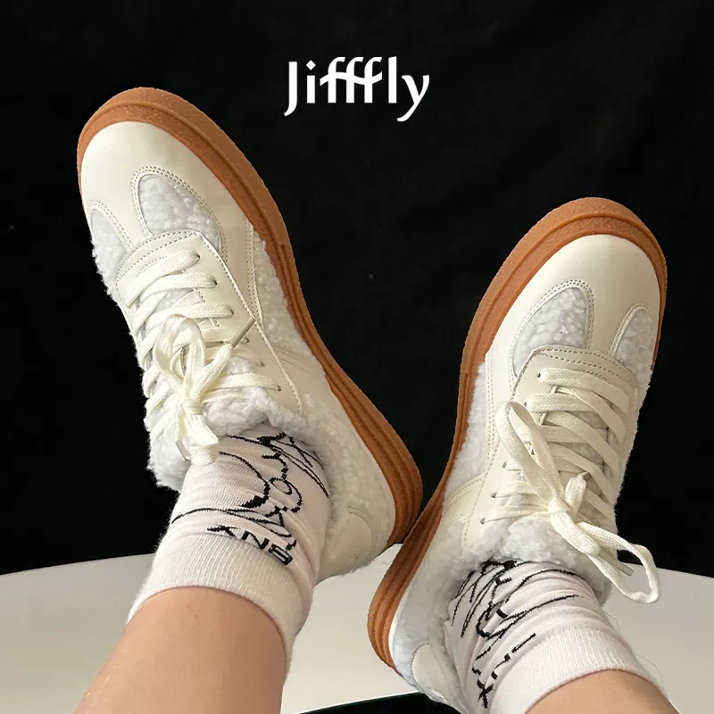 Jifffly Men's Shoes 2025 Winter Thickened New Casual Trendy Sports Sneakers Unisex Versatile Canvas Designer Shoes_voghion.com