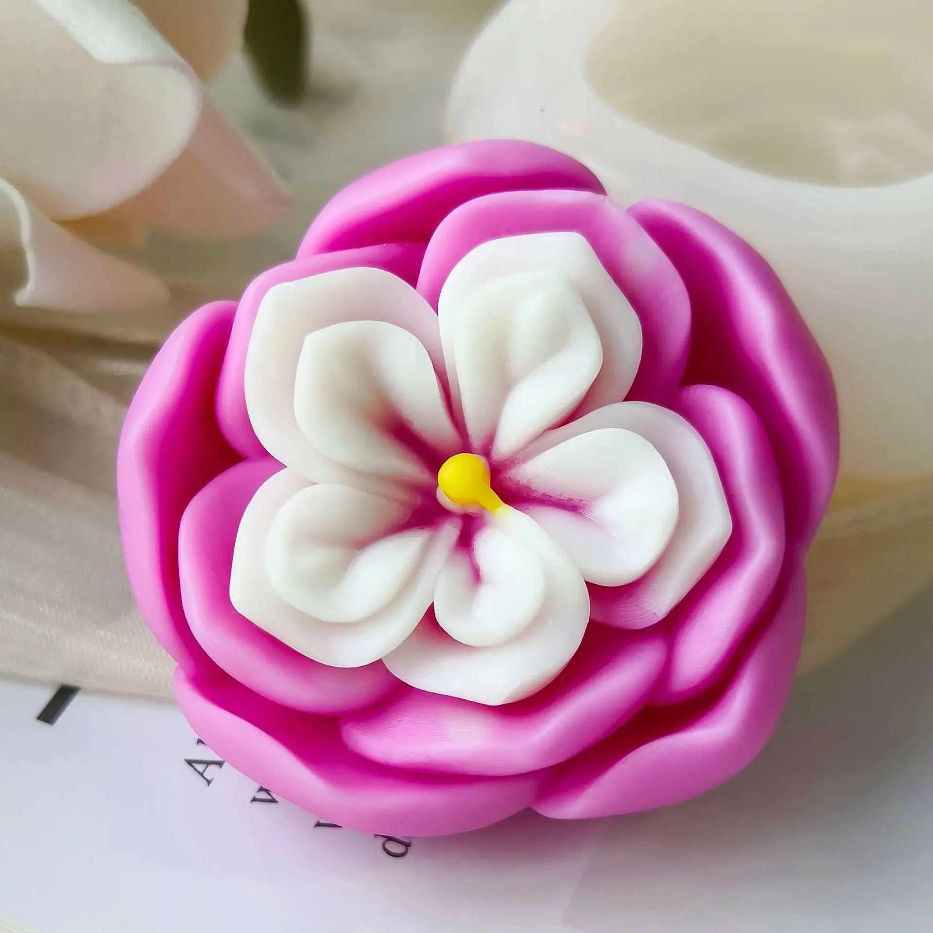 Wehous - Molde De Silicona Con Flores De Margaritas En 3D, Fondant De Flores De Chocolate, Para