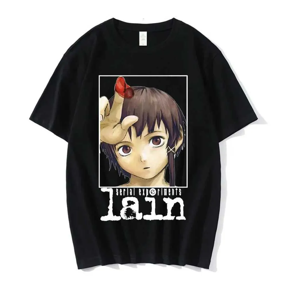 Anime Serial Experiments Lain T Shirt Men Women Graphic T Shirts