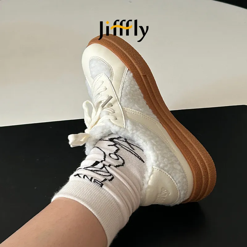 Jifffly Men's Shoes 2025 Winter Thickened New Casual Trendy Sports Sneakers Unisex Versatile Canvas Designer Shoes_voghion.com