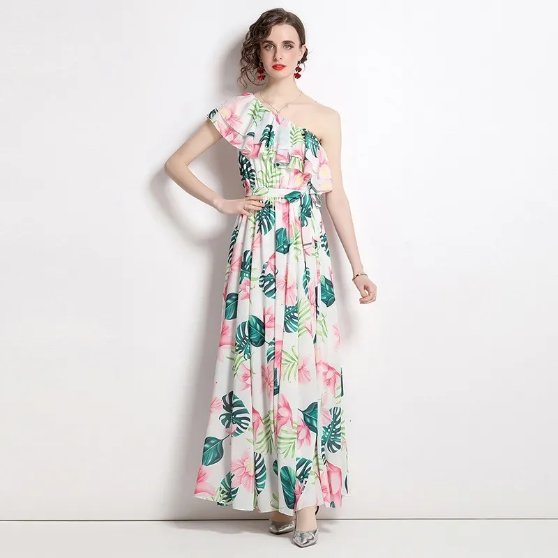 slim fit dress slacks Gottex Beach Life Desert Mirage Belinda Maxi Beach Dress main image 1