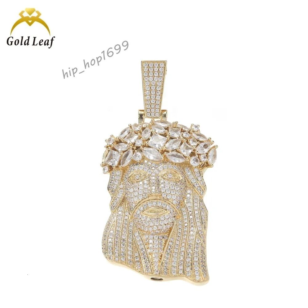 Hip Hop Fashion Iced Out Moissanite Jesus Pendant Rock 925 Sterling ...