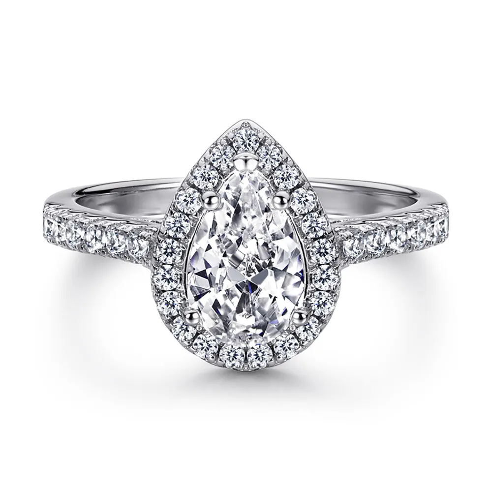 2025 New Vintage 925 Sterling Silver Ring Zircon Set For Women Designer ...