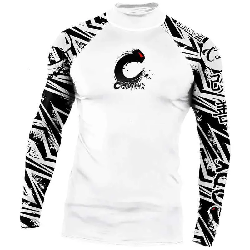 T-shirt Rashguard Homme Manches Longues - Protection UV UPF50+ Respirant Pour Surf Et Sports Nautiques