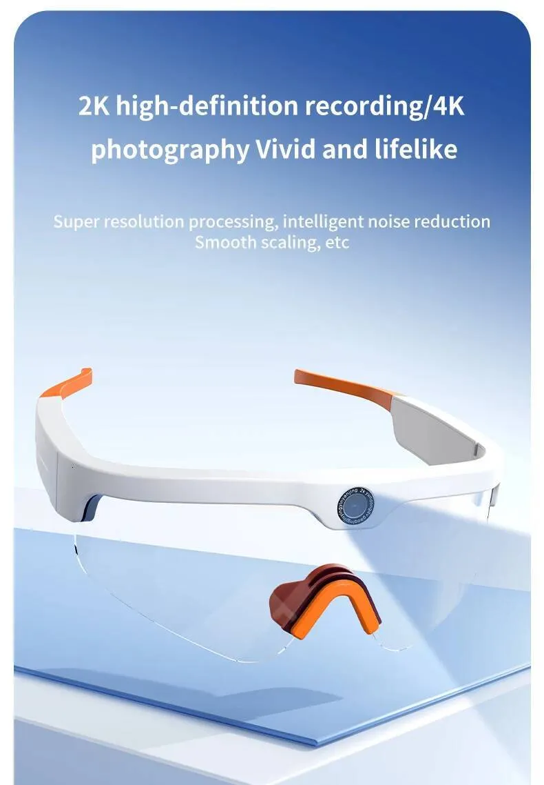 Mini Camera,4K Video Sunglasses Smart Glasses, Sports Camera, Bluetooth Speaker For Music And Call Intelligent Glasses_voghion.com