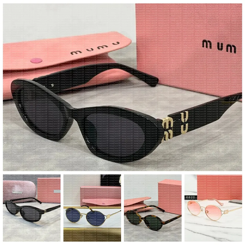 Top Sunglasses Fashion Glasses Oval Frame Designer Sunglass Womens