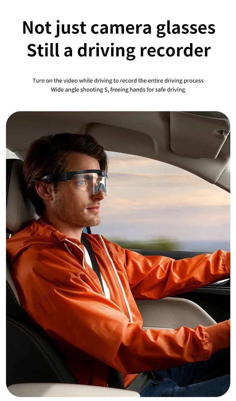 Mini Camera,4K Video Sunglasses Smart Glasses, Sports Camera, Bluetooth Speaker For Music And Call Intelligent Glasses_voghion.com