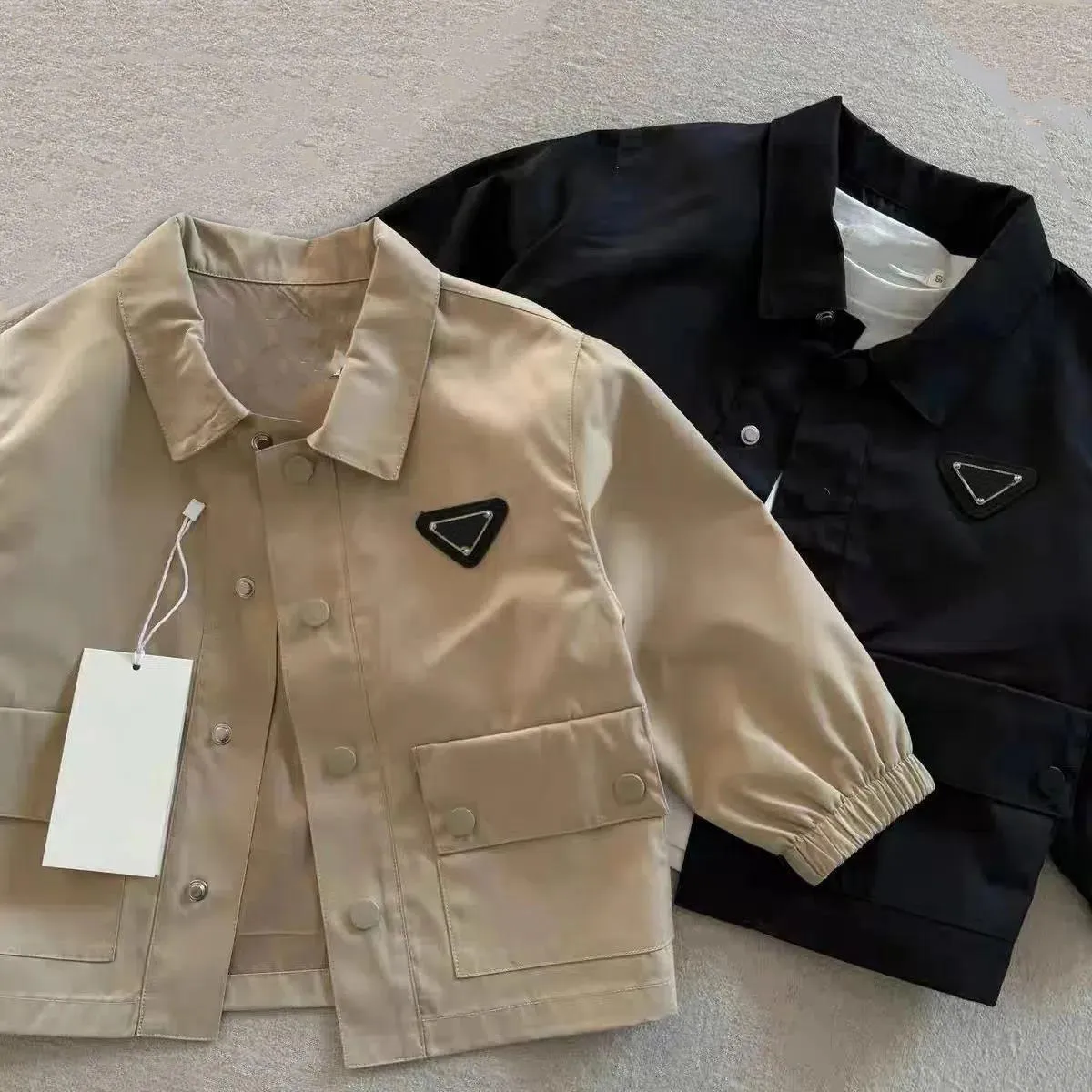 Jacket Coat Designer Children Triangle Autumn And... 