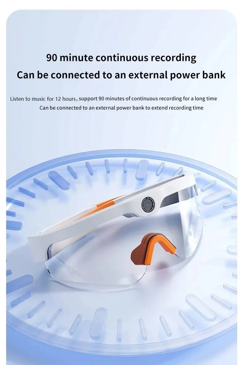 Mini Camera,4K Video Sunglasses Smart Glasses, Sports Camera, Bluetooth Speaker For Music And Call Intelligent Glasses_voghion.com