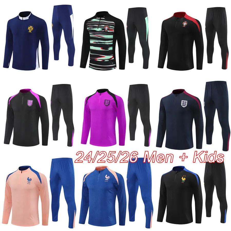 Save Big on Bulk France Football Training Kit French Survetement Football  Tracksuit Training Kit 24 25 26 Portugal Mens Soccer Tracksuit Kids  Football