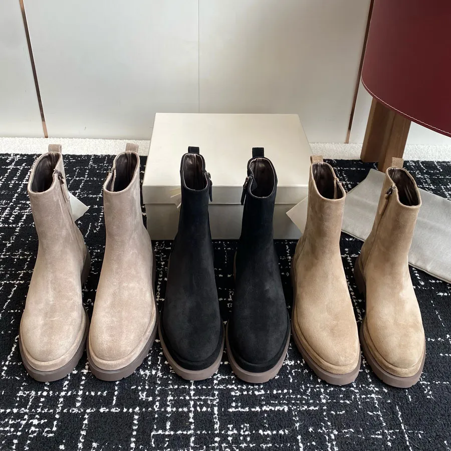 Top Quality Minimalism Classic New Suede Ankle Boots... From ...