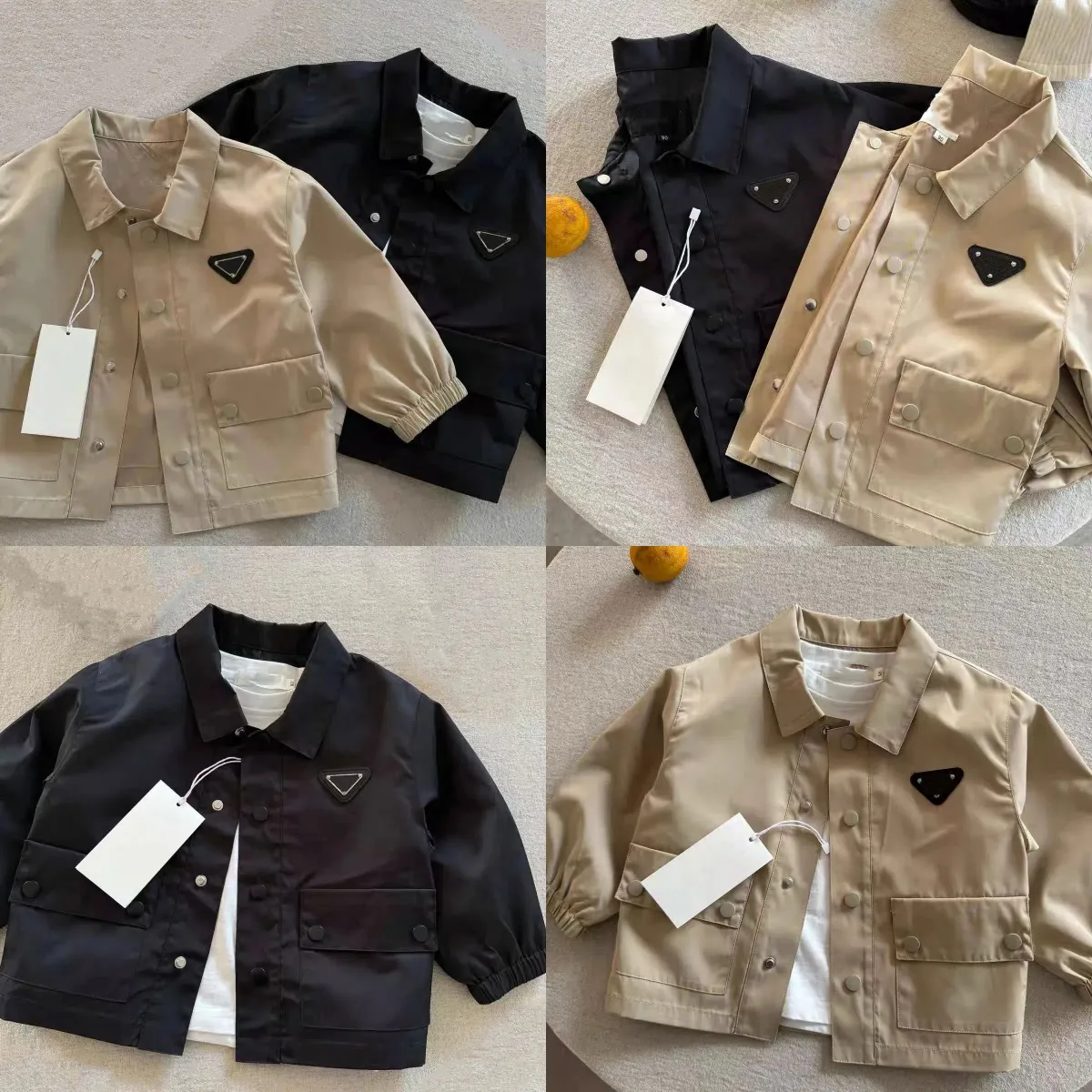 Kid Outerwear With Embroidery Baseball Jacket For... 