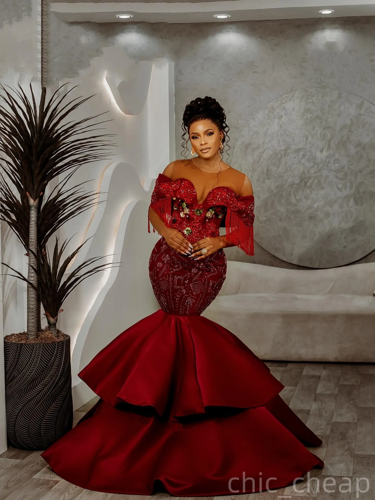 dark red prom dresses 2025 Red Sequin Evening Gown 2025 Glitter Prom Dress Sleeveless Sequins For   Msikoods Official Store