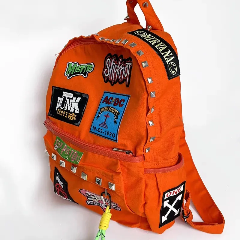 Y2K Aesthetic Backpack High Capacity Punk Rock From