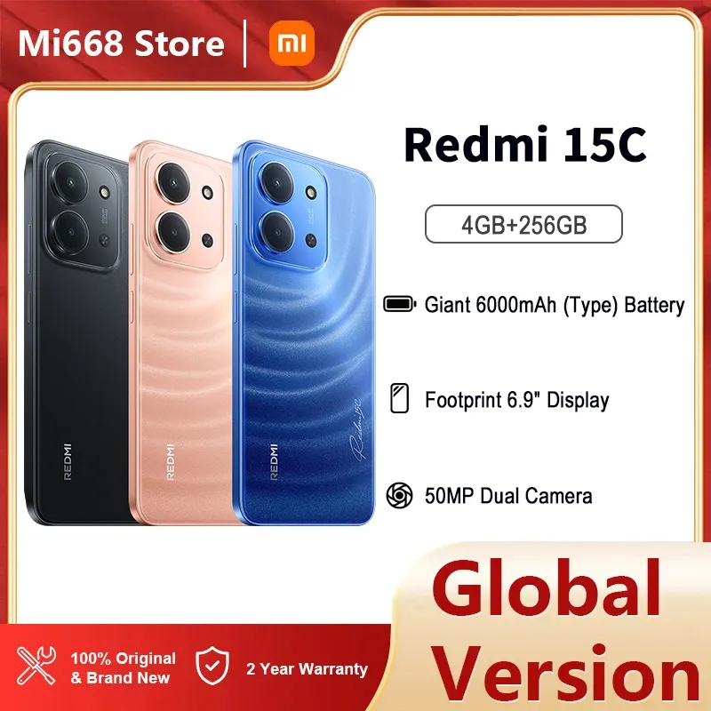 Xiaomi Redmi 15C Smartphone 4GB RAM 256GB ROM