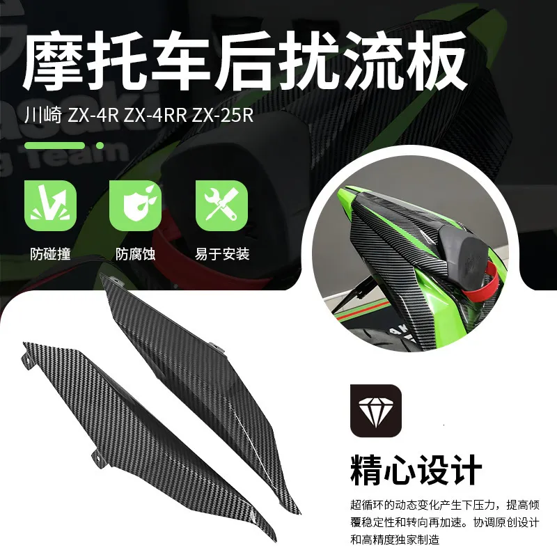 Kawasaki ZX-4R ZX-25R Modified Rear Wing Rear Side Panel Rubber