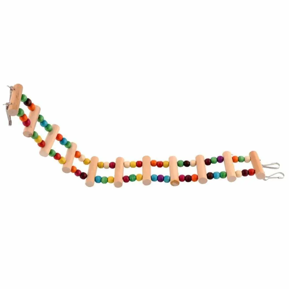 Curated visual reference: Fresh Look at Parrot Pet Bird Wood Ladder Climb Cableway Hamster Toys Rope