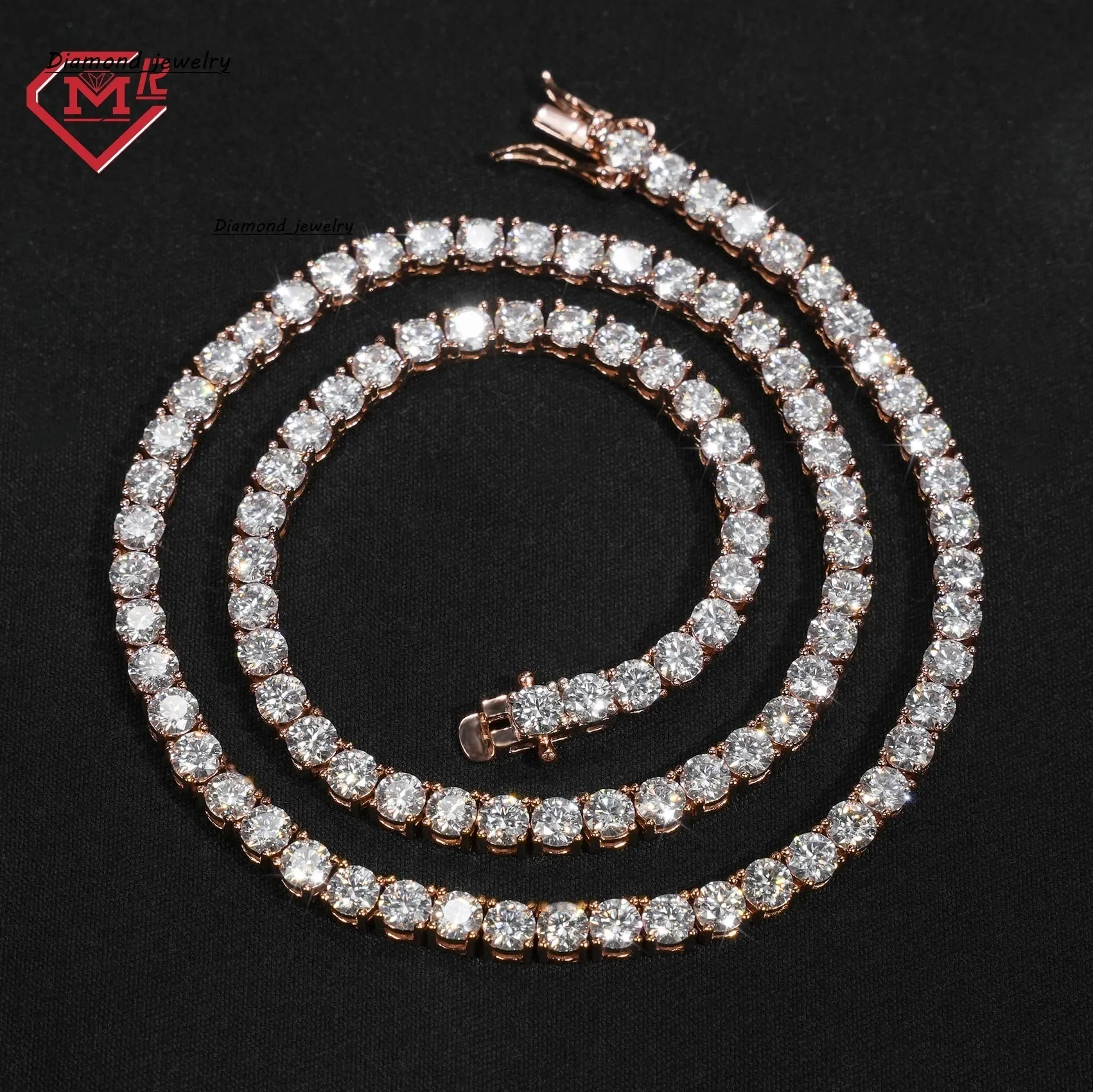 Ys Chain 3MM 4MM 5MM 6MM Hiphop Tennis Chain 925 Sterling... From Diamond ...