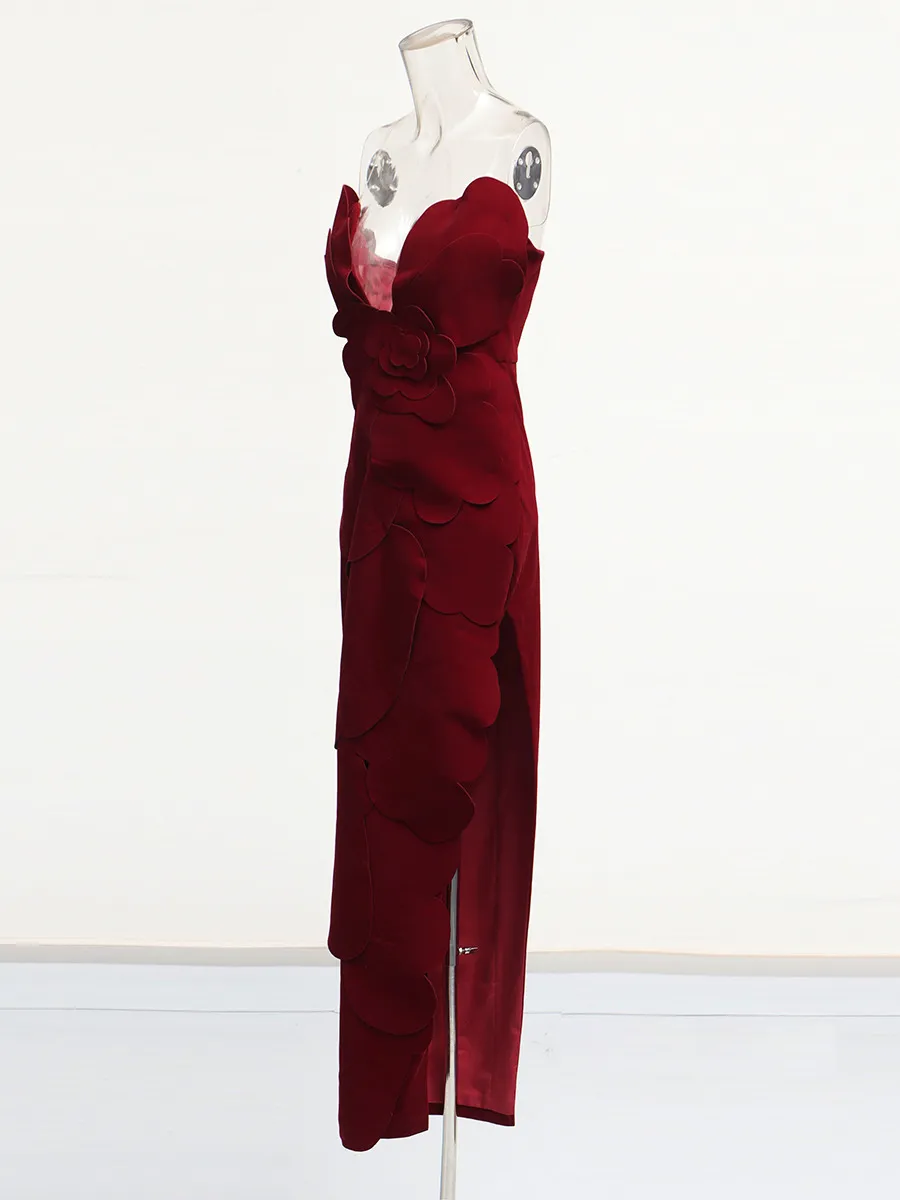 maroon prom dresses 2025 Burgundy Prom Mermaid Dress 2025 Long Mermaid Burgundy Prom Dresses Lace With Sleeves Cheap