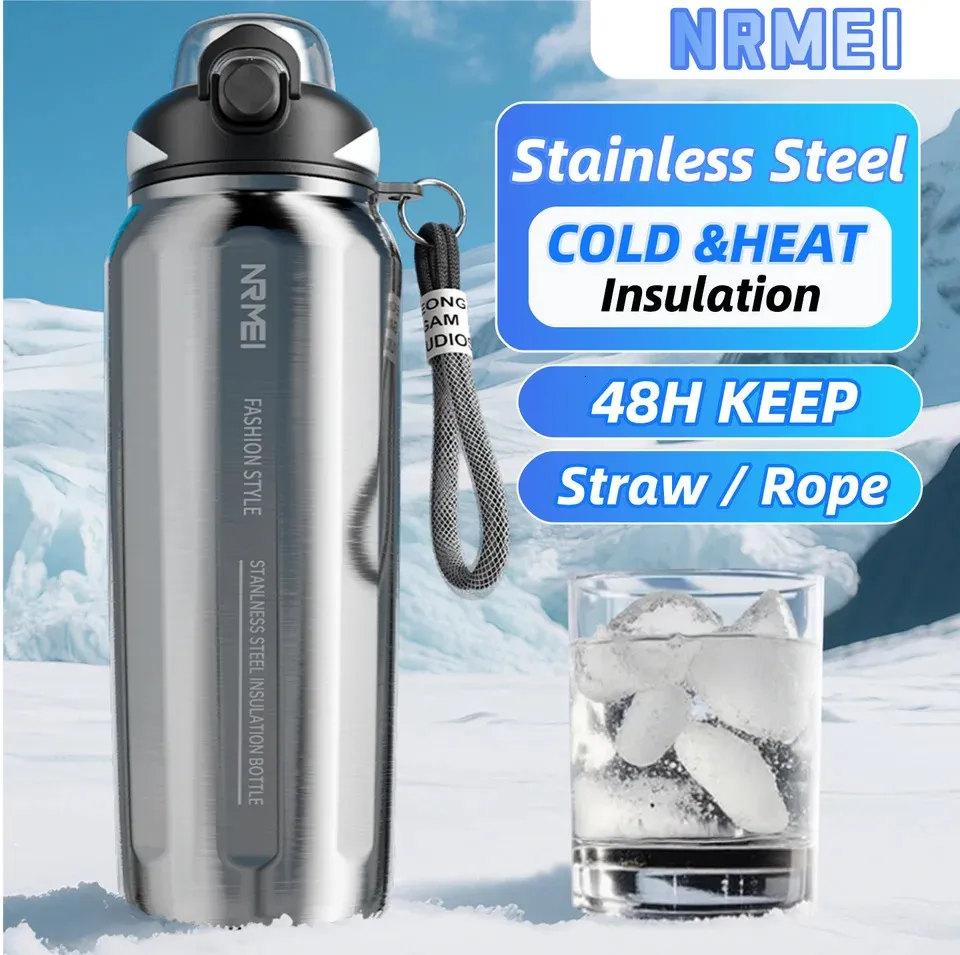 5L Stainless Steel Thermos Water Bottle Vacuum Insulated Flask For ...