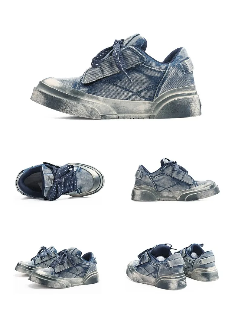 Jifffly Men's 2025 Summer New Retro Worn-out Skate Couple Versatile High-value Sports Shoes_voghion.com