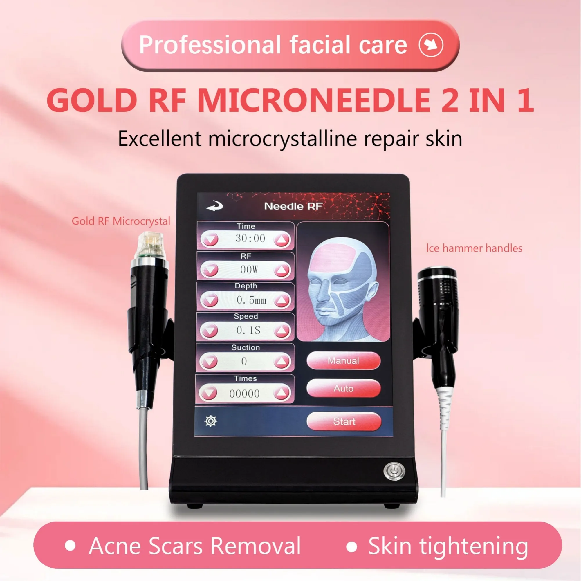RF Micro-Needle Beauty Instrument: Fades Fine Lines, Purifies Pores ...