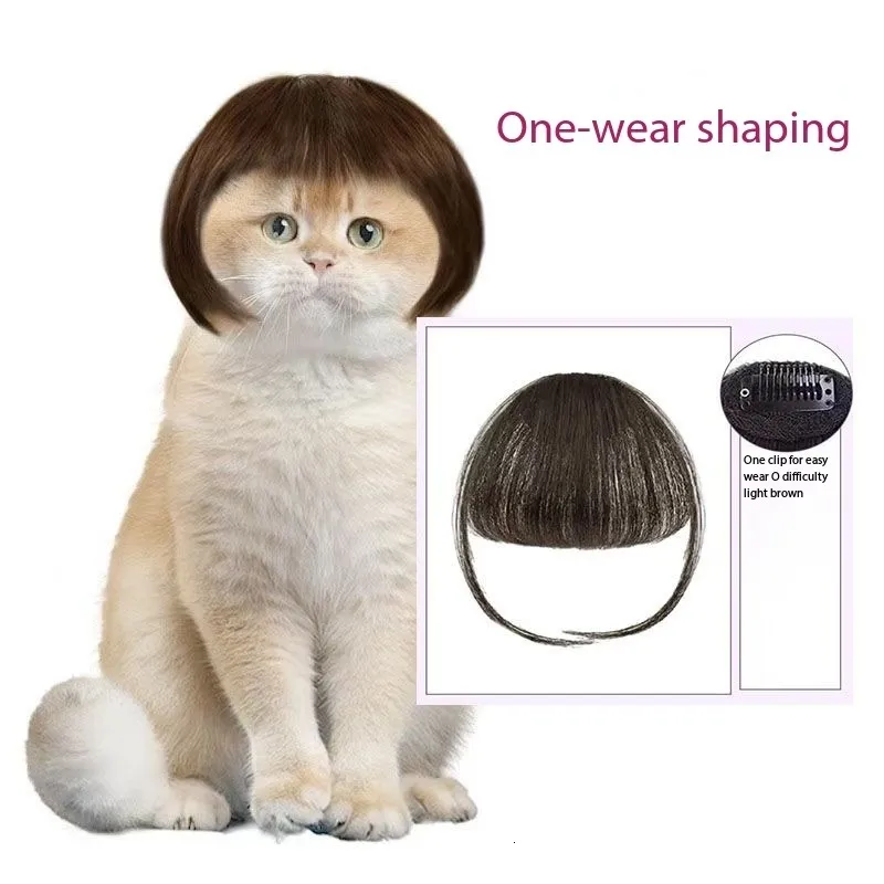 Funny Pet Costume Accessory Simulation Bangs for Dogs Cats
