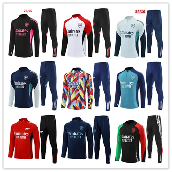 2025 2026 SAKA Arsenal soccer tracksuit unisex polyester long