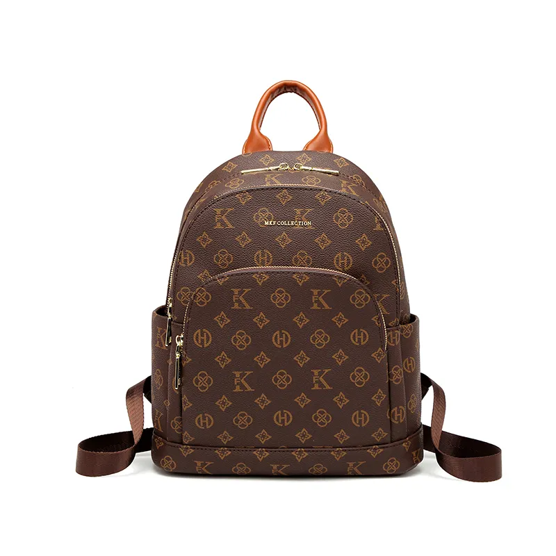 louis vuitton backpack light brown Dauphine PM Monogram Reverse Canvas flat back straps Brand New Louis Vuitton Monogram