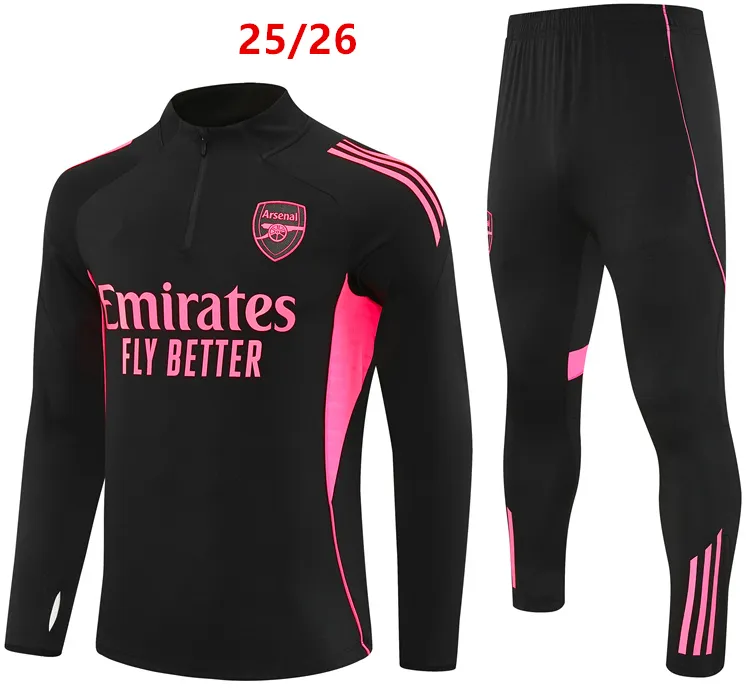 Soccer Tracksuit Arsenal Black And Pink Tracksuit Arsenal Football