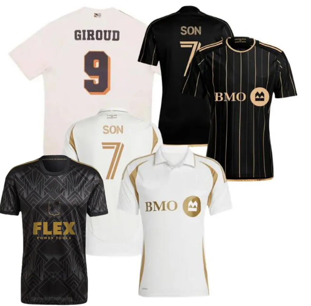 Los Angeles LA FC SON GIROUD BALE Soccer Jerseys 2024 2025 2026