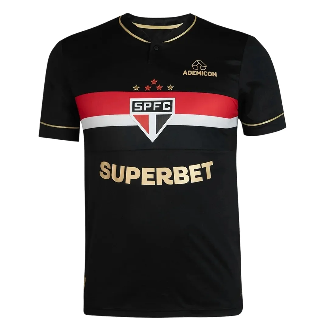 Risparmia alla grande su Brasile 2025 Jersey Maglie Da Calcio Di Sao Paulo  FC 2024 Camicie A Casa Per Lucas, Luciano, Pato, Rafinha, Calleri, Maia