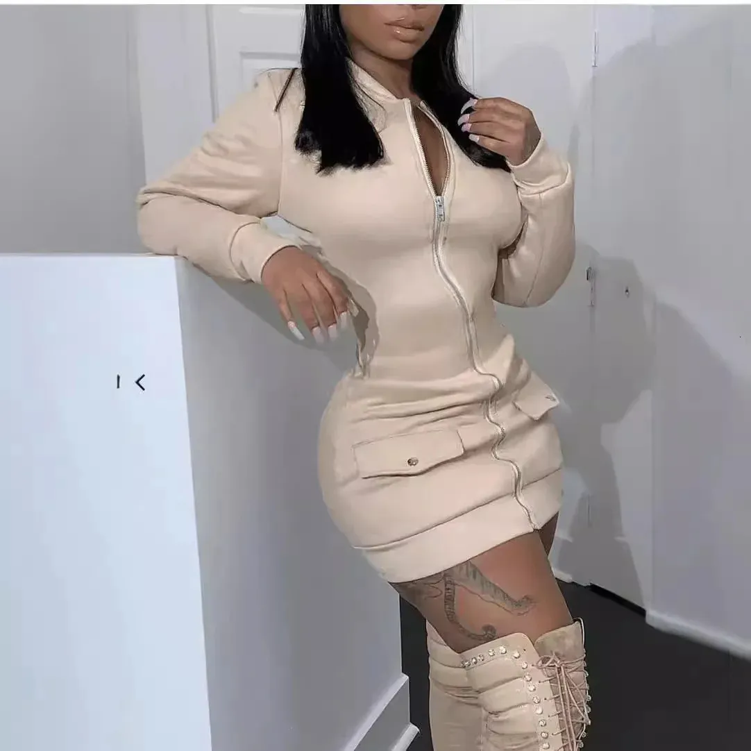 princess polly baby blue dress Fashion Long Sleeve Zipper Black Mini Dress Women... From 27,35 €