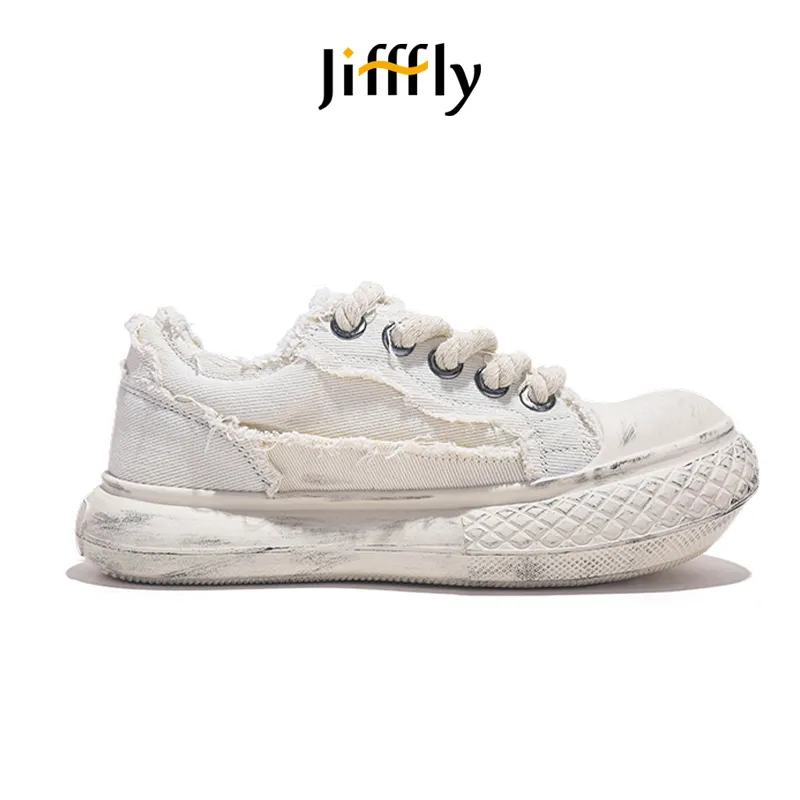 Jifffly Men's Thick-Soled Canvas Men 2025 New Vintage Style For Couples; Trendy Andro Sports Shoes_voghion.com