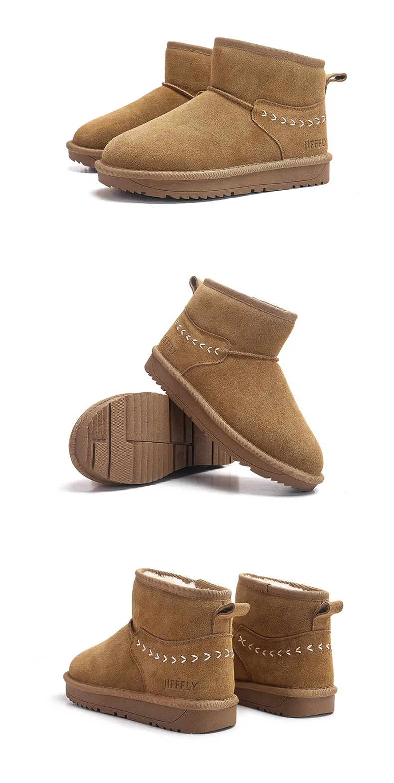 Jifffly Damen-Baumwollschuhe 2025 für Herbst und Winter, verdickte Schneestiefel mit dicker Sohle_voghion.com