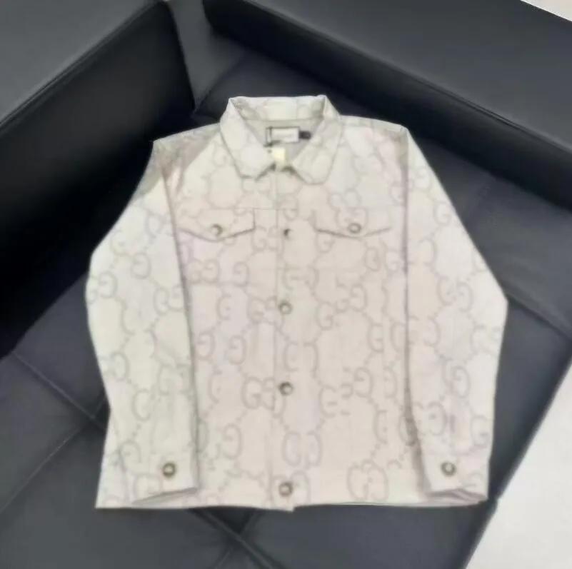 Designer Jean Jackets For Men: Long Sleeve Cotton Denim Jacket